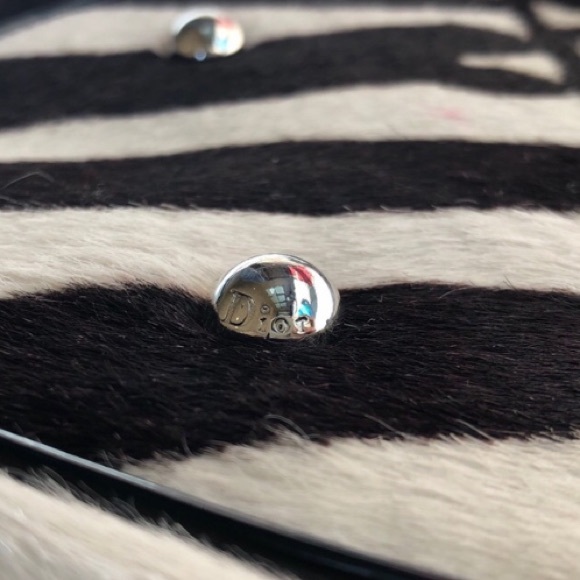 Christian Dior Soft Babe Calf Hair Zebra Animal Vintage JazzClub Collection Bag - Picture 13 of 16